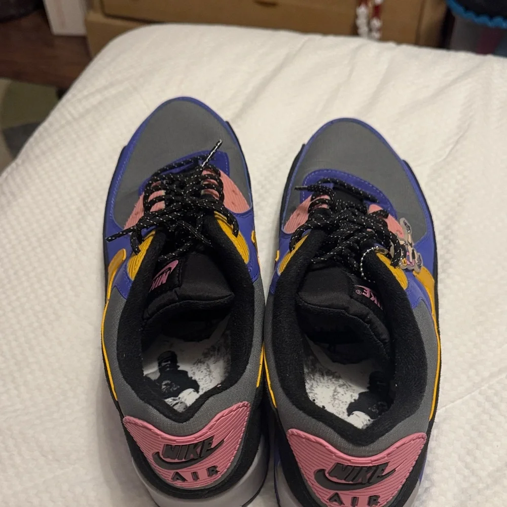 Nike Multicolor Athletic Shoes - Blue, Yellow, Pink - Picture 4 of 6